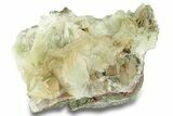 Green, Bladed Prehnite Crystals with Quartz - Morocco #255509-1